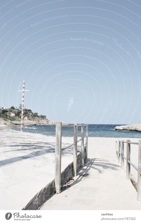 vamos a la playa Ferien & Urlaub & Reisen Strand Meer Insel Wellen Segeln tauchen Wasser Himmel Sonnenlicht Sommer Schönes Wetter Küste Bucht Erholung