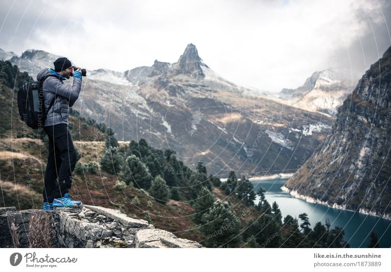 Im Fotografen- himmel Freizeit & Hobby Ferien & Urlaub & Reisen Tourismus Ausflug Abenteuer Ferne Berge u. Gebirge wandern maskulin Junger Mann Jugendliche