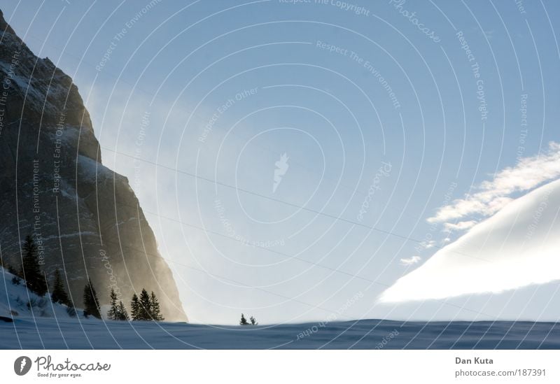 Wand, Wind, Wolke Natur Erde Himmel Wolken Winter Wetter Schönes Wetter Erholung authentisch außergewöhnlich gigantisch blau weiß Zufriedenheit Lebensfreude