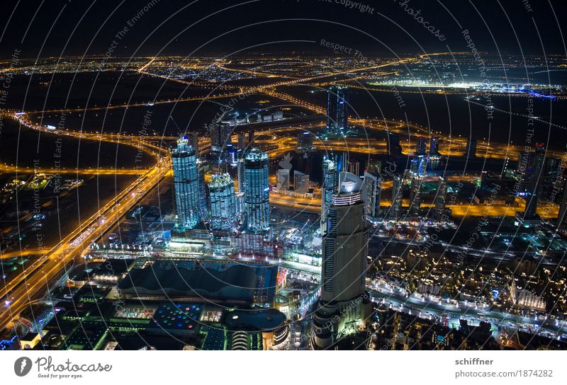 Ant-City | Skyscraper Islands Stadt Hauptstadt Stadtzentrum Skyline Haus Hochhaus Bauwerk Gebäude Verkehrswege außergewöhnlich dunkel Ferne gigantisch Mitte