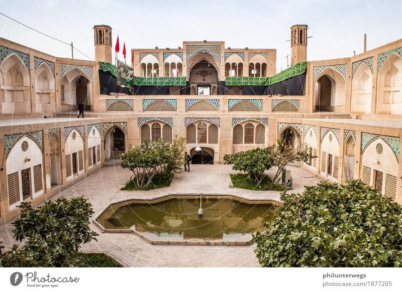 Fürstliche Residenz Ferien & Urlaub & Reisen Tourismus Ausflug Abenteuer Ferne Freiheit Sightseeing Städtereise Expedition Himmel Pflanze Baum Kashan Iran