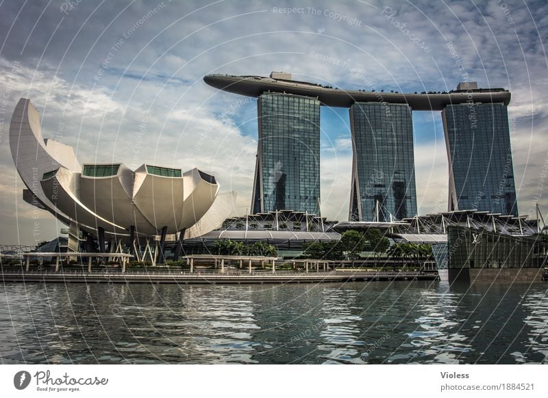 Singapur III Hauptstadt Skyline Hochhaus Hotel Turm Bauwerk Gebäude Architektur Sehenswürdigkeit Singapore Jachthafen Stadt Großstadt Ferien & Urlaub & Reisen