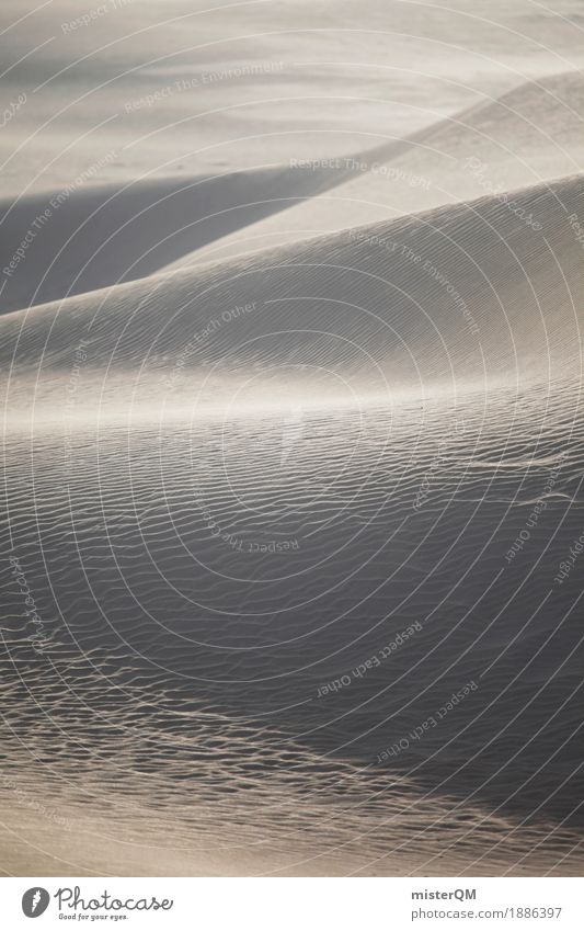 viel Sand. Kunst ästhetisch Düne Stranddüne Wüste Wärme Oberfläche Sahara Farbfoto Gedeckte Farben Außenaufnahme Detailaufnahme Experiment abstrakt Muster