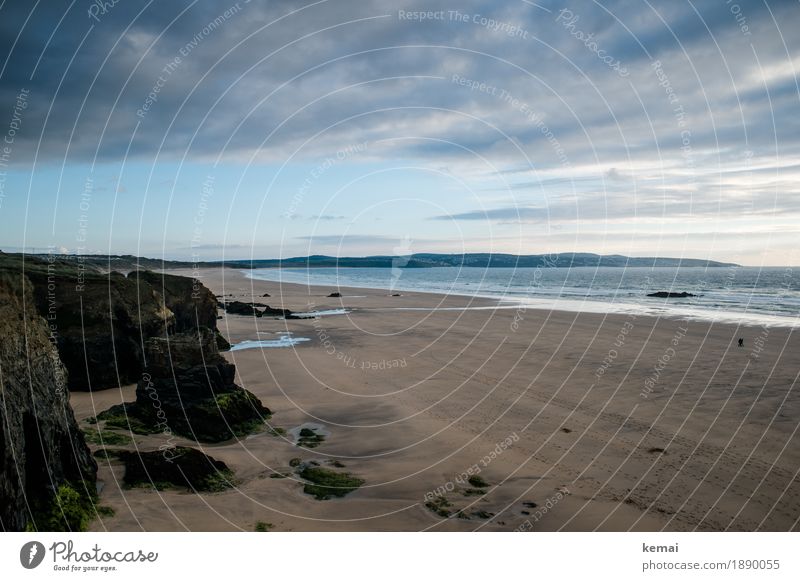 Cornish colours Sinnesorgane ruhig Ferien & Urlaub & Reisen Ausflug Abenteuer Ferne Freiheit Sommerurlaub Strand Meer Natur Landschaft Wasser Himmel Wolken