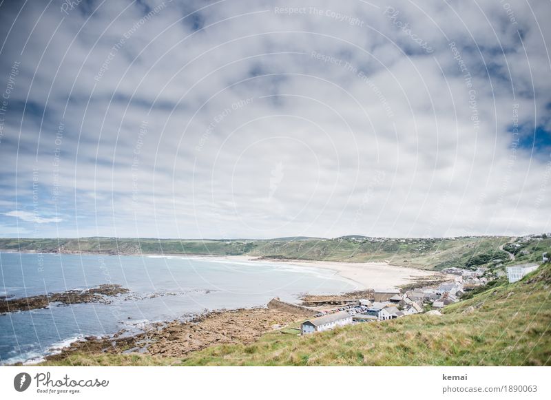 Cornish beach Wellness harmonisch Wohlgefühl Erholung ruhig Ferien & Urlaub & Reisen Tourismus Ausflug Abenteuer Ferne Freiheit Sommerurlaub Meer wandern Umwelt