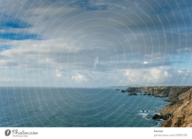 Coastline Sinnesorgane Erholung ruhig Ferien & Urlaub & Reisen Abenteuer Ferne Freiheit Umwelt Natur Landschaft Wasser Himmel Wolken Sommer Schönes Wetter