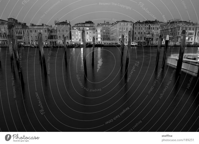 to plunge into Küste Canal Grande Venedig Italien Stadt Hafenstadt Skyline ästhetisch dunkel Gefühle Stimmung Romantik friedlich Ferien & Urlaub & Reisen ruhig