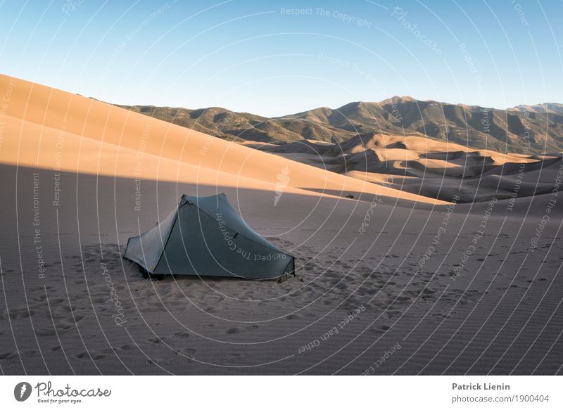 Zelten im Great Sand Dunes National Park Zufriedenheit Erholung Ferien & Urlaub & Reisen Ausflug Abenteuer Ferne Freiheit Expedition Camping Sommer wandern