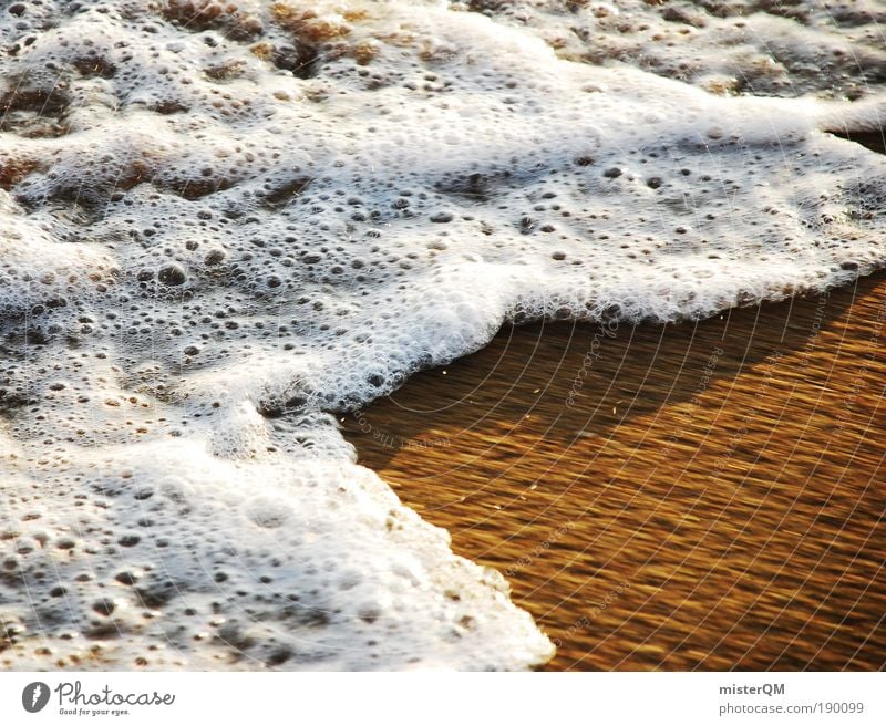 always moving. Natur Wasser Meer Wellen Strand Ferien & Urlaub & Reisen Erholung ruhig Meerwasser Ostsee Spanien Schaum weiß Gefühle Wind Bewegung Glaube