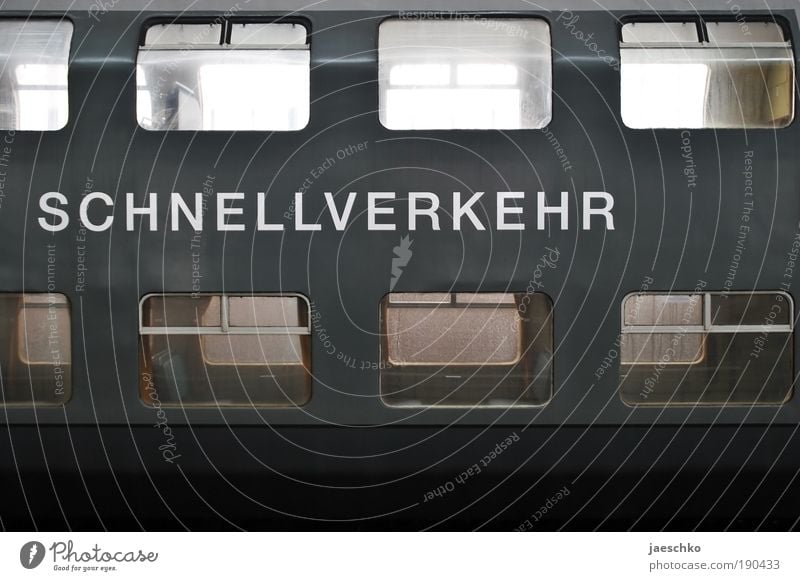 Quickie Verkehr Verkehrsmittel Öffentlicher Personennahverkehr Bahnfahren Eisenbahnwaggon Schienenverkehr Personenzug Doppelstockwagen Ferien & Urlaub & Reisen