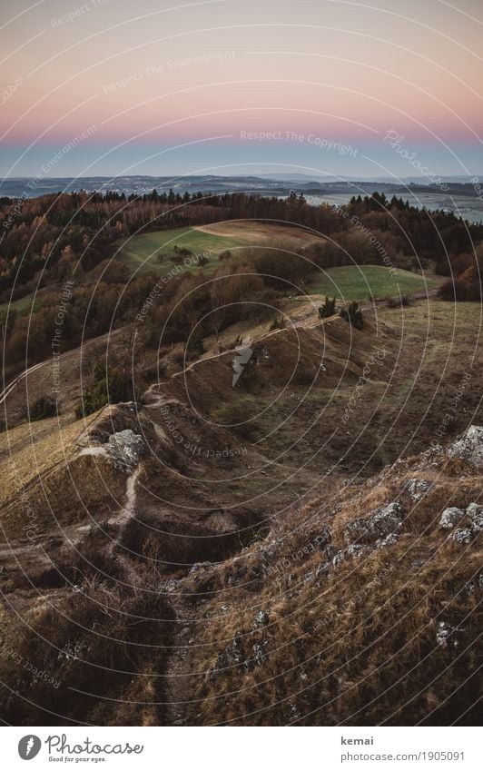 Gratweg harmonisch Wohlgefühl Sinnesorgane Erholung ruhig Freizeit & Hobby Tourismus Ausflug Abenteuer Ferne Freiheit Umwelt Natur Landschaft Wolkenloser Himmel