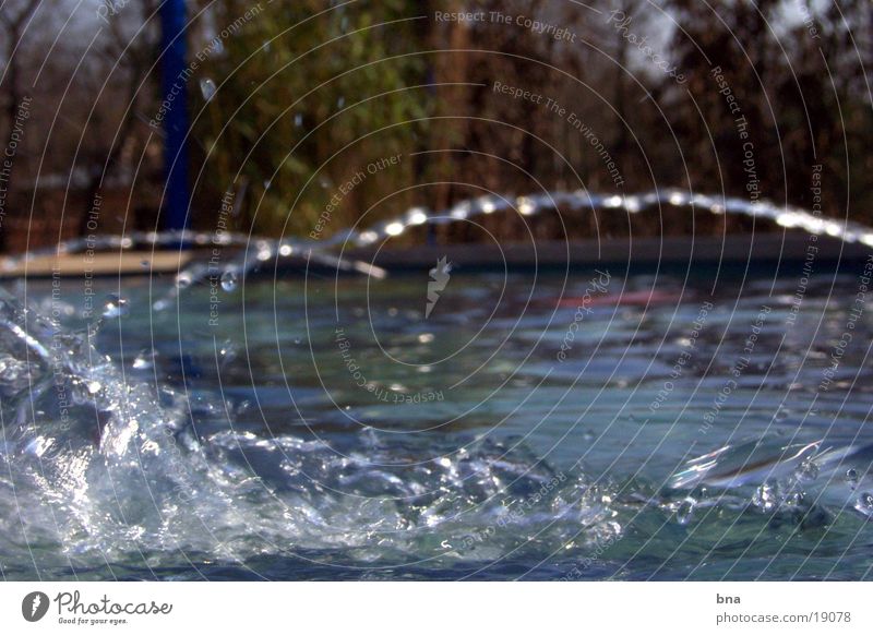 Wasserspiele Wasserfontäne Geplätscher Springbrunnen