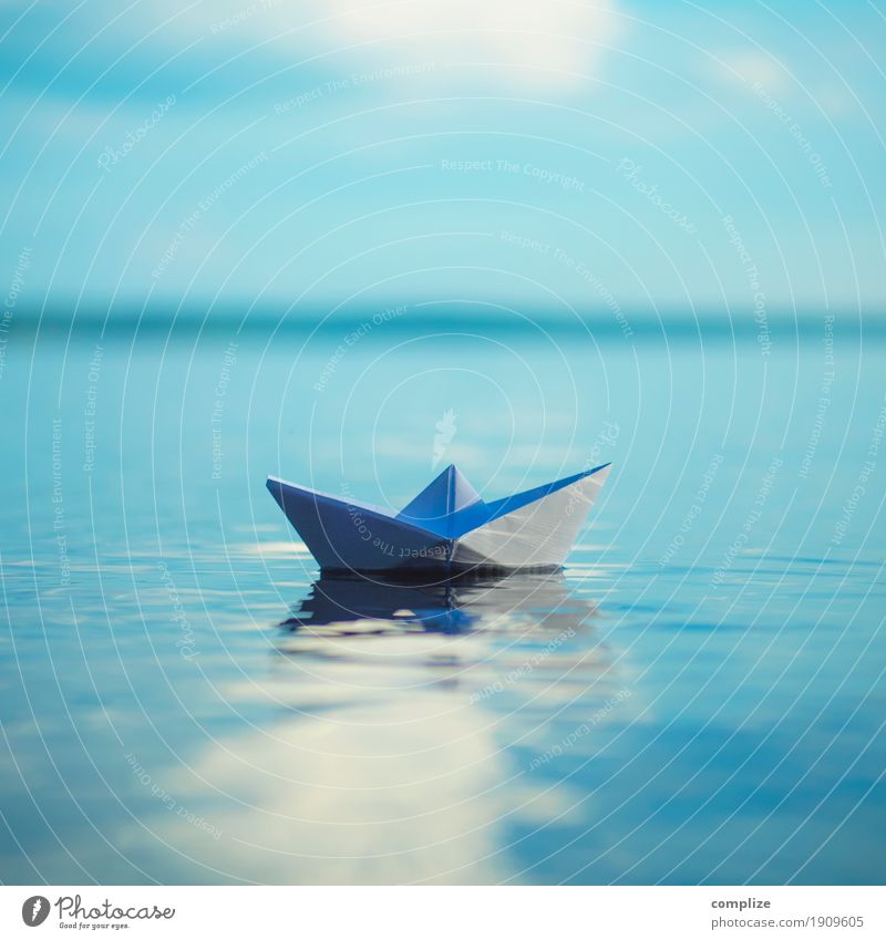 small Paper Boat Freude Gesundheit Wellness Erholung ruhig Meditation Spa Ferien & Urlaub & Reisen Tourismus Abenteuer Freiheit Kreuzfahrt Sommer Sommerurlaub