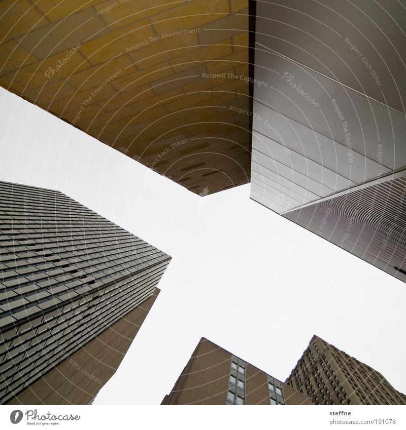 M Pittsburgh USA Stadtzentrum Hochhaus Fassade Fenster Stein Beton Stahl Schriftzeichen dunkel Farbfoto Außenaufnahme Muster Strukturen & Formen Menschenleer