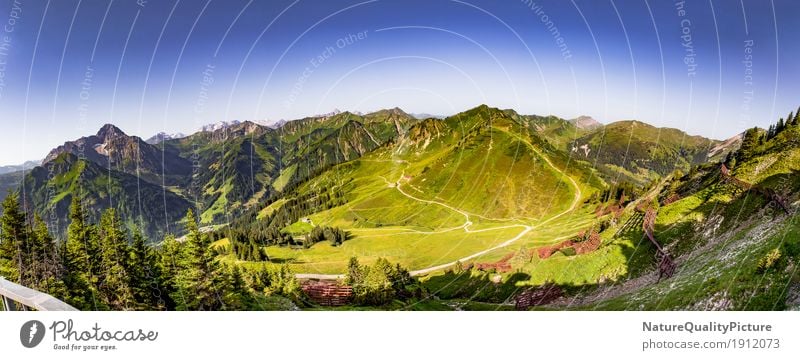 panoramic of kleinwalser velley - austria - europa Freude sportlich Fitness Leben harmonisch Wohlgefühl Zufriedenheit Erholung ruhig Meditation Freizeit & Hobby