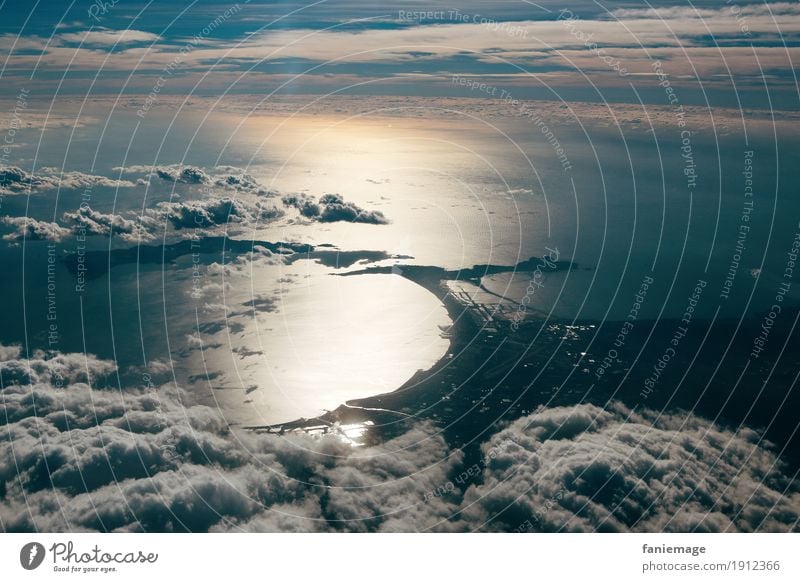 Bucht Umwelt Natur Landschaft Urelemente Luft Wasser Erde Himmel Wolken Klima Schönes Wetter Stimmung über den Wolken Wolkenhimmel Wolkendecke Mittelmeer