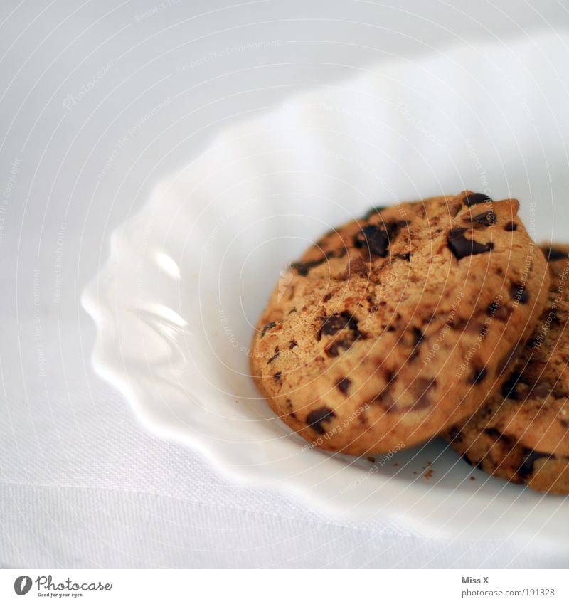 cookies Lebensmittel Teigwaren Backwaren Dessert Süßwaren Schokolade Ernährung Kaffeetrinken Büffet Brunch Übergewicht klein lecker rund saftig süß