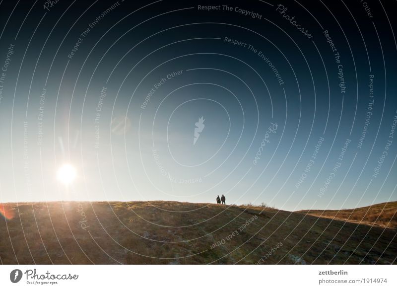 Naturschutzgebiet Zickersche Berge Erholung Ferien & Urlaub & Reisen Ferne Herbst Himmel Himmel (Jenseits) Sonne Gegenlicht Wolkenloser Himmel Horizont Insel