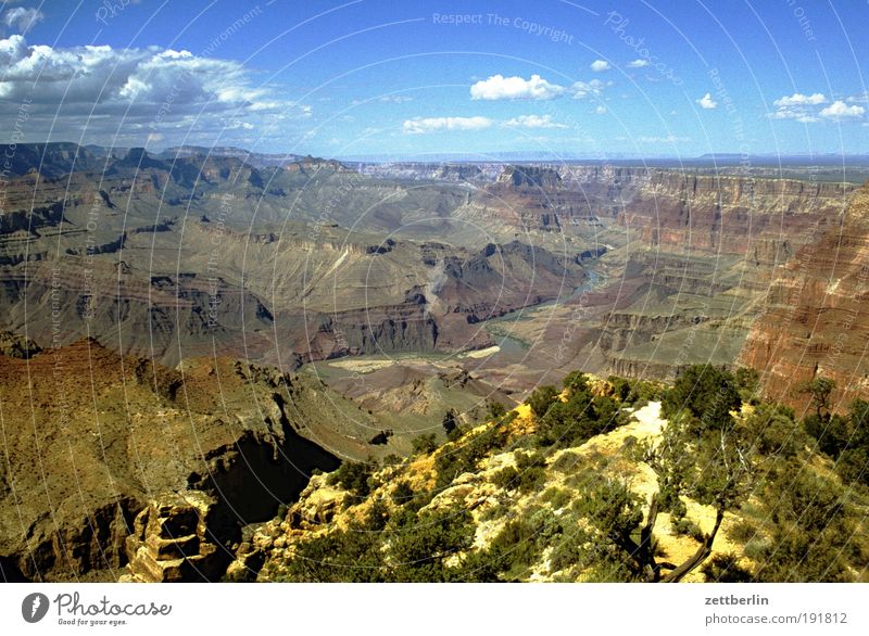 Amerika Amerikaner Nationalpark Schlucht Grand Canyon Felsen Stein Wüste Ferne Himmel Ferien & Urlaub & Reisen Reisefotografie Wege & Pfade Fußweg Pfadfinder