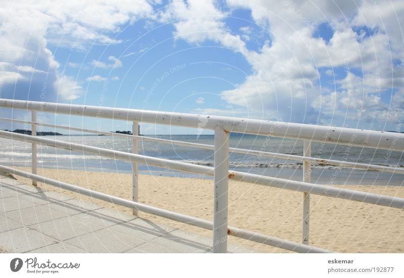 Samil Landschaft Sand Himmel Wolken Horizont Sonnenlicht Küste Strand Fjord Meer Atlantik ria Verkehrswege Fußgänger Wege & Pfade Leichtigkeit ruhig Ferne