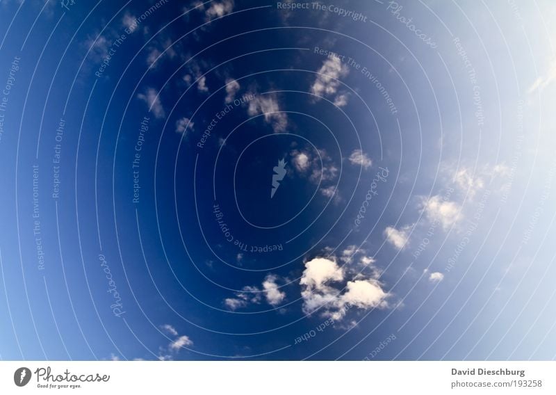 Von da oben kommen die Tropfen her Luft Wolken Sonnenlicht Schönes Wetter blau weiß Strukturen & Formen Wolkenhimmel Wolkenfetzen himmelblau Himmelszelt