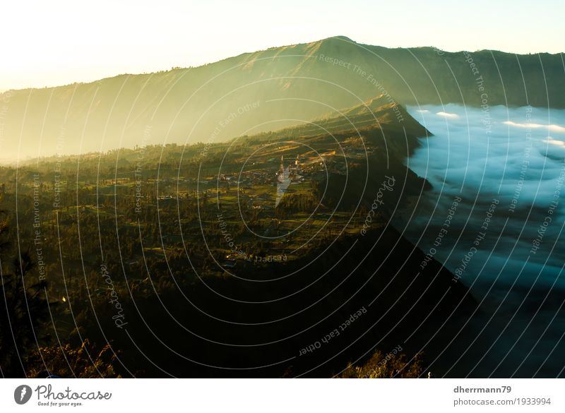 Sonnenaufgang am Bromo Tengger Semeru National Park Ferien & Urlaub & Reisen Tourismus Abenteuer Ferne Insel Berge u. Gebirge wandern Natur Landschaft