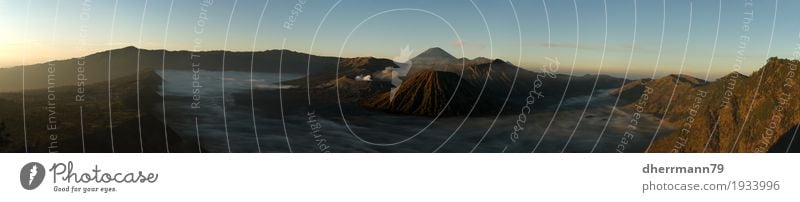 Bromo bei Morgendämmerung Ferien & Urlaub & Reisen Tourismus Ausflug Abenteuer Ferne Freiheit Sightseeing Insel Berge u. Gebirge wandern Natur Urelemente Erde