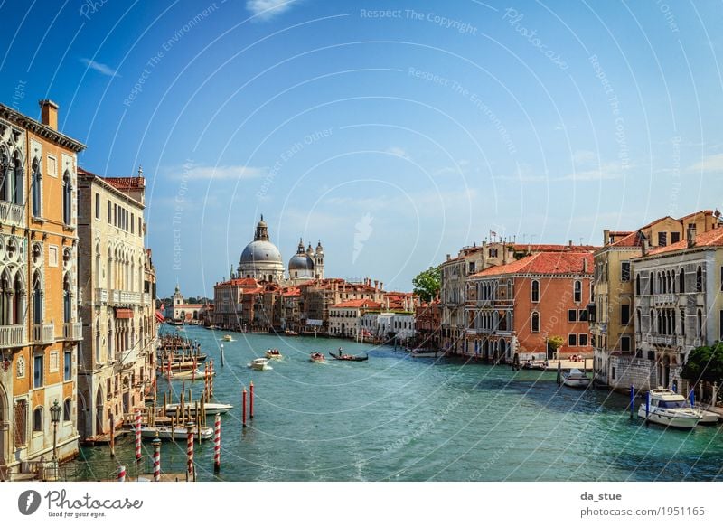 Venedig - Santa Maria della Salute #2 Kultur Wasser Frühling Sommer Herbst Winter Schönes Wetter Fluss Italien Europa Stadt Stadtzentrum Altstadt Haus Brücke