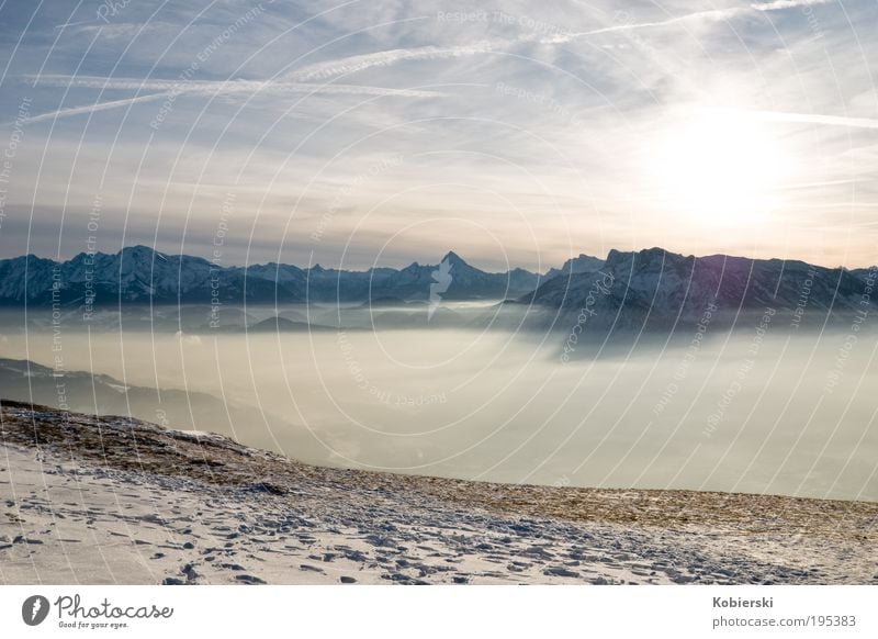 Reise in den Raum II Tourismus Winter Schnee Berge u. Gebirge Natur Landschaft Gaisberg Schneebedeckte Gipfel entdecken Erholung fantastisch Unendlichkeit reich