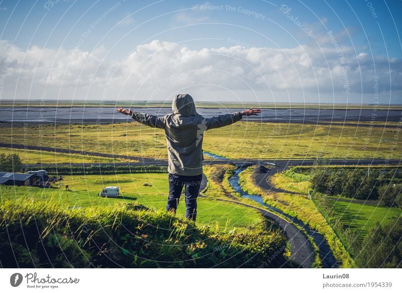 the Freedom of Island Zufriedenheit Erholung ruhig Ferien & Urlaub & Reisen Tourismus Abenteuer Ferne Freiheit Sonne Berge u. Gebirge wandern maskulin