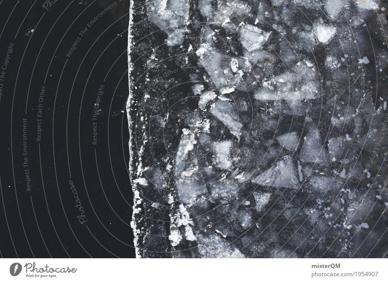 Winter geh! Natur kalt Klima Eis Eisberg Eiszeit Eisscholle Winterstimmung gefroren Farbfoto Gedeckte Farben Außenaufnahme Detailaufnahme Experiment abstrakt