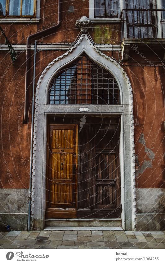 Hell und Dunkel Stil harmonisch Ferien & Urlaub & Reisen Tourismus Sightseeing Städtereise Venedig Italien Stadtzentrum Altstadt Menschenleer Haus Bauwerk Mauer