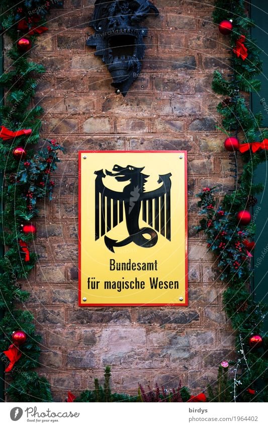 Bundesamt für ... Beamte Büro Behörden u. Ämter Mauer Wand Dekoration & Verzierung Drache Zeichen Schriftzeichen Schilder & Markierungen Bundesadler