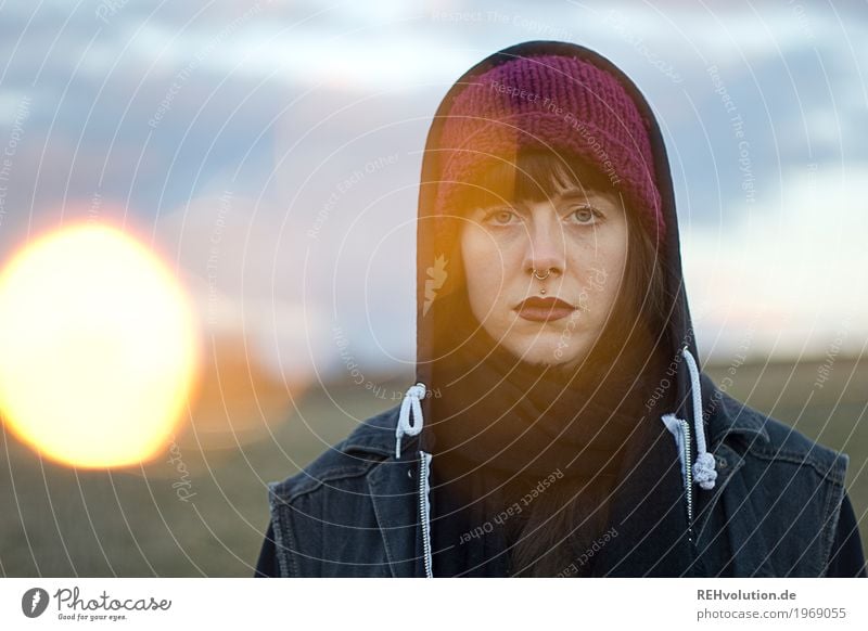 Carina | Wunderkerze Stil Lippenstift Mensch feminin Junge Frau Jugendliche Gesicht 1 18-30 Jahre Erwachsene Jugendkultur Umwelt Natur Landschaft Himmel Wolken