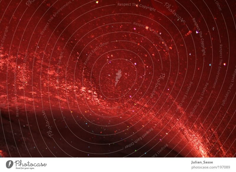 Roter Himmel Eis Frost rot kalt glänzend beleuchtet Licht