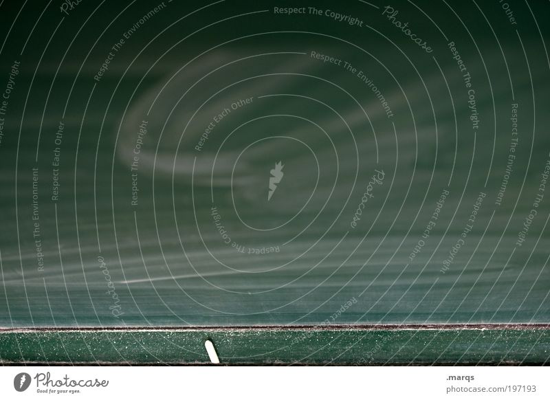 Tafelbild Bildung Schule Studium Urkunde Kreide grün fleißig diszipliniert Angst Zukunftsangst Stress Wissen Kommunizieren Farbfoto Innenaufnahme Detailaufnahme