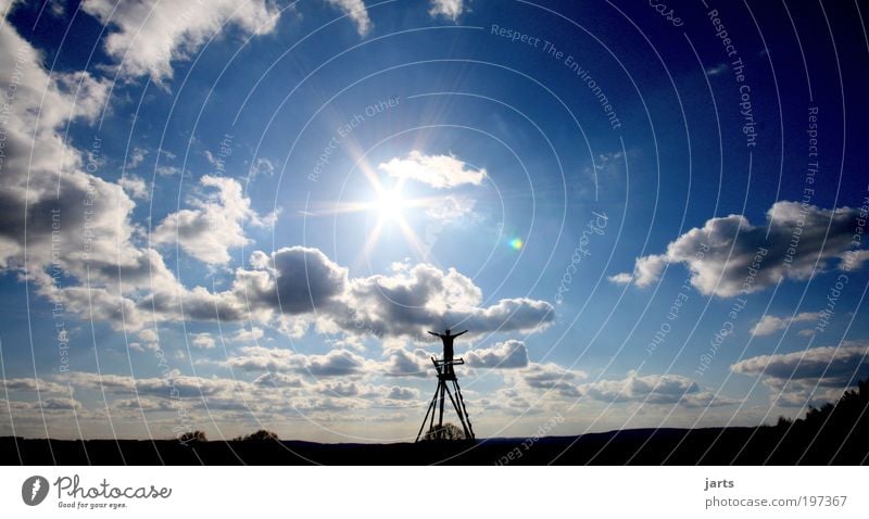 große freiheit harmonisch Zufriedenheit ruhig Freiheit Mensch 1 Natur Himmel Wolken Sonne Schönes Wetter genießen fantastisch Unendlichkeit Willensstärke