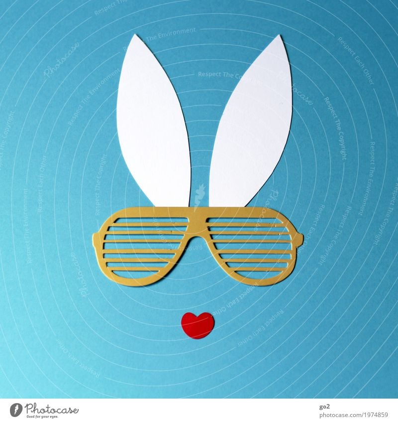 Häschen Freizeit & Hobby Basteln Ostern Sonnenbrille Tiergesicht Ohr Dekoration & Verzierung Kitsch Krimskrams Zeichen Herz außergewöhnlich Coolness