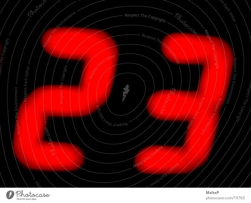 Digital Digitaluhr Uhr 23 rot Elektrisches Gerät Technik & Technologie Digitalfotografie 23 Uhr Leuchtdiode Anzeige