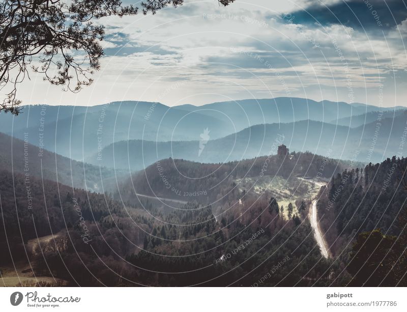 Berg und Tal Erholung Ferien & Urlaub & Reisen Ausflug Ferne Freiheit Berge u. Gebirge wandern Umwelt Natur Landschaft Erde Luft Himmel Wolken Wetter