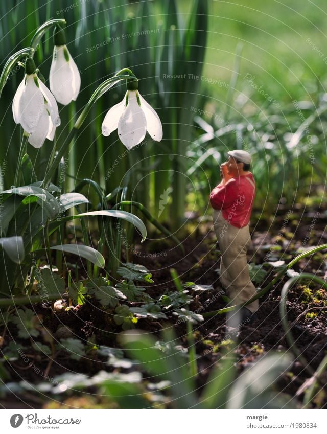 Miniwelten - Ich höre nichts II Freizeit & Hobby Gartenarbeit Arbeitsplatz Landwirtschaft Forstwirtschaft Dienstleistungsgewerbe Mensch maskulin Mann Erwachsene