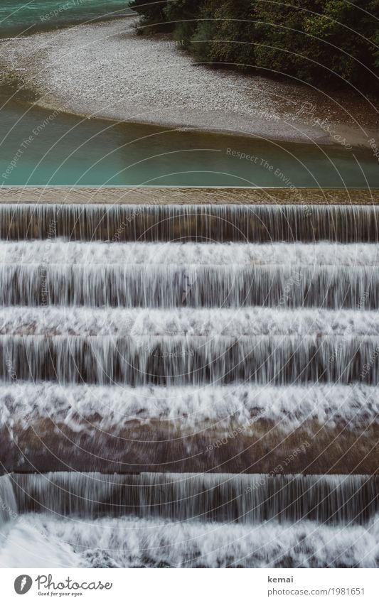 Stufen Leben Freizeit & Hobby Ferien & Urlaub & Reisen Ausflug Abenteuer Freiheit Umwelt Natur Landschaft Wasser Sonnenlicht Flussufer Strand Wasserfall