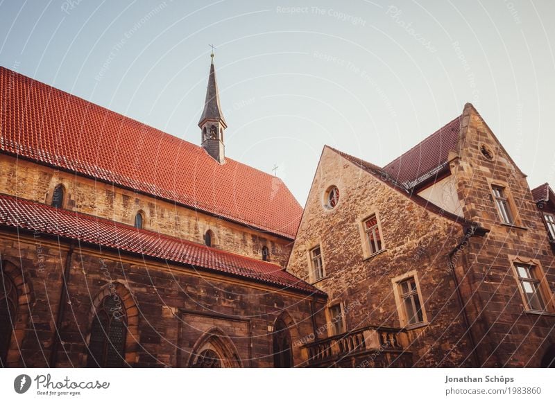 Ursulinenkloster Erfurt II Winter Hauptstadt Stadtzentrum Altstadt Religion & Glaube Kirche Turm Bauwerk Gebäude Architektur Fassade Dach Sehenswürdigkeit