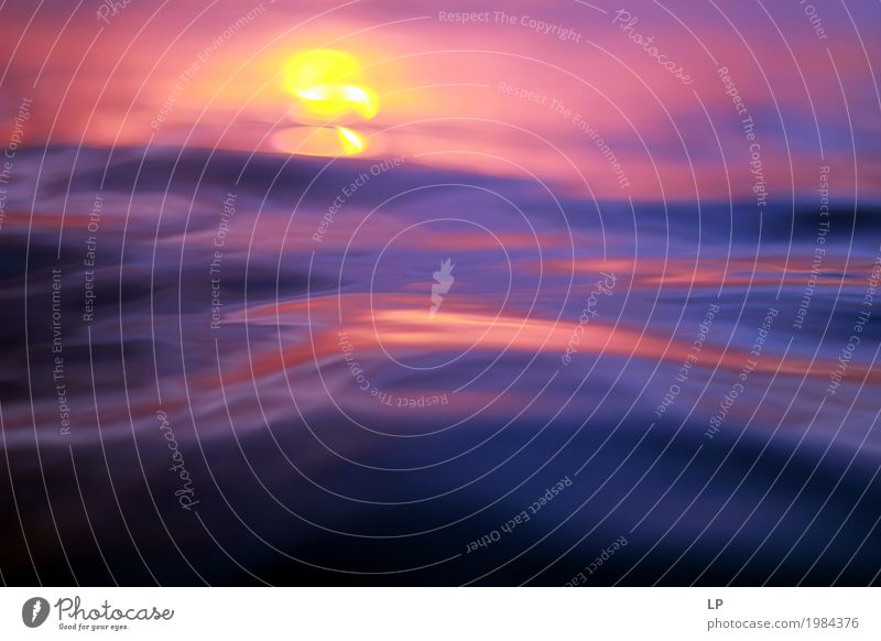 Sonne im Ozean Wellness harmonisch Wohlgefühl Zufriedenheit Umwelt Natur Urelemente Horizont Sonnenaufgang Sonnenuntergang Sonnenlicht Schönes Wetter Wellen