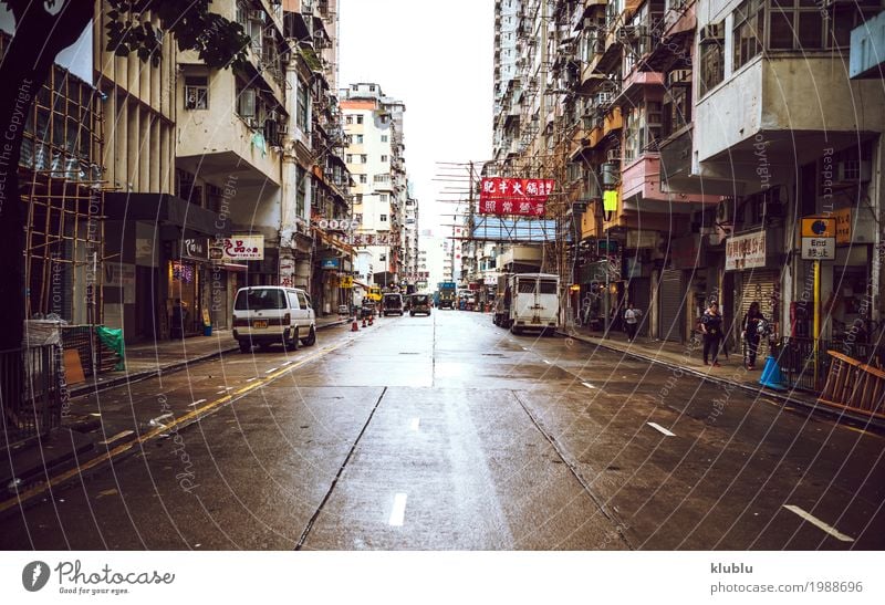 Ansicht der Straße von Hong Kong Lifestyle Leben Ferien & Urlaub & Reisen Tourismus Ausflug Erwachsene Menschengruppe Landschaft Fußgänger Bewegung stehen