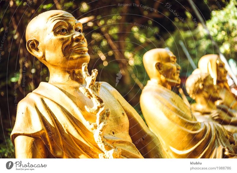 Tempel 1000 Buddhas in Hong Kong. schön Gesicht Ferien & Urlaub & Reisen Tourismus Dekoration & Verzierung Kunst Kultur Architektur Denkmal Straße Wege & Pfade