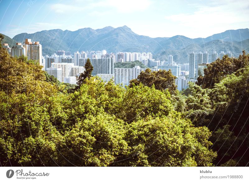 Hongkong ist eine internationale Metropole Leben Ferien & Urlaub & Reisen Tourismus Ausflug Haus Spiegel Büro Landschaft Gebäude Architektur Fassade Straße