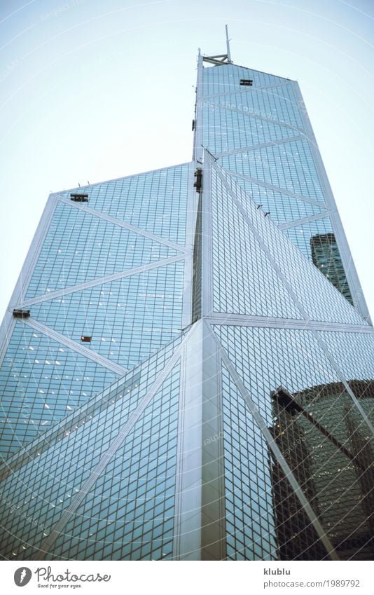 Hongkong ist eine internationale Metropole. Leben Ferien & Urlaub & Reisen Tourismus Ausflug Haus Spiegel Büro Landschaft Gebäude Architektur Fassade Straße