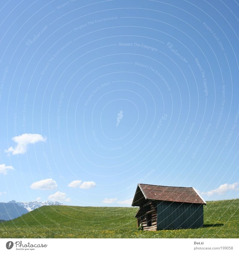 Stadl Ferien & Urlaub & Reisen Tourismus Sommer Sommerurlaub Berge u. Gebirge Natur Landschaft Himmel Wolken Sonnenlicht Gras Wiese Hügel Alpen