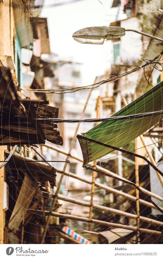 Eine typische Straßenansicht in Macao, China Design Leben Ferien & Urlaub & Reisen Tourismus Haus Kultur Gebäude Architektur Verkehr Fußgänger Bewegung